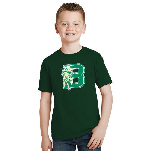 Youth Dark Green T-Shirt-Bronoc