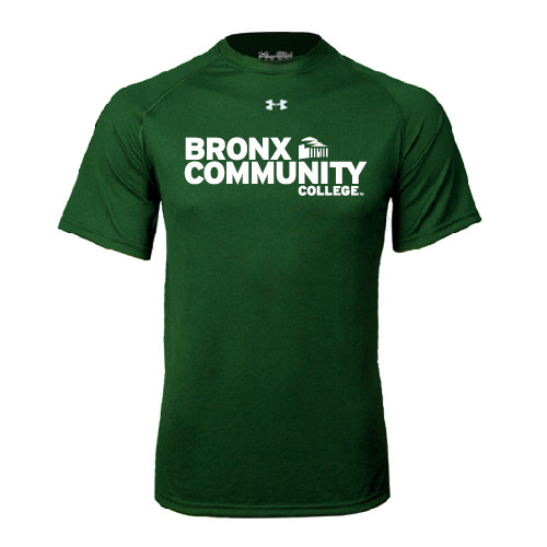 Under Armour Dark Green Tech Tee-Official Logo