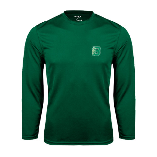 Dark Green Performance Long Sleeve Shirt-Bronoc