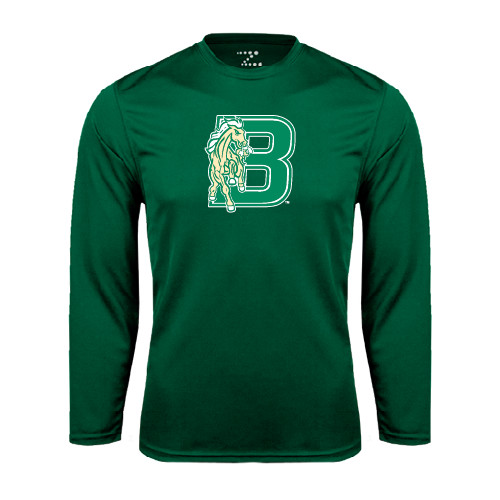 Dark Green Performance Long Sleeve Shirt-Bronoc
