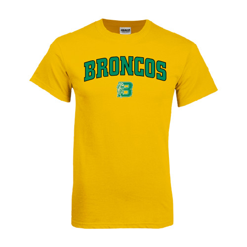 Gold T-Shirt-Arched Broncos