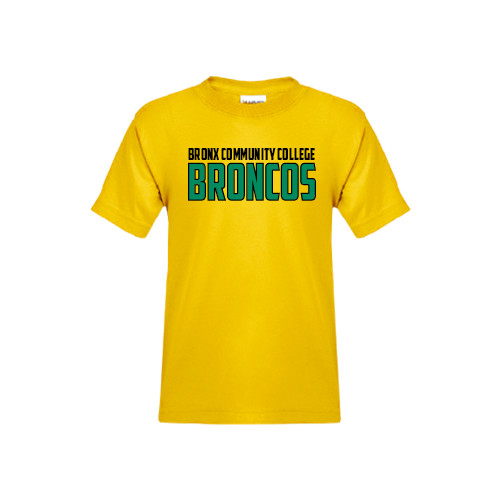 Youth Gold T-Shirt-Bronx Community College Bronocs