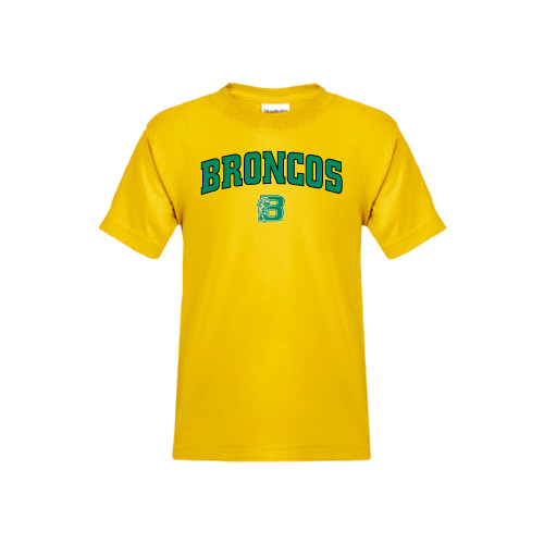 Youth Gold T-Shirt-Arched Broncos