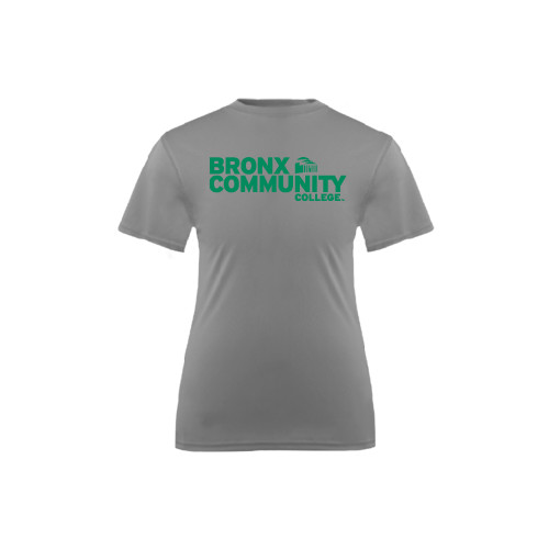 Youth Performance Grey Concrete Tee-Official Logo