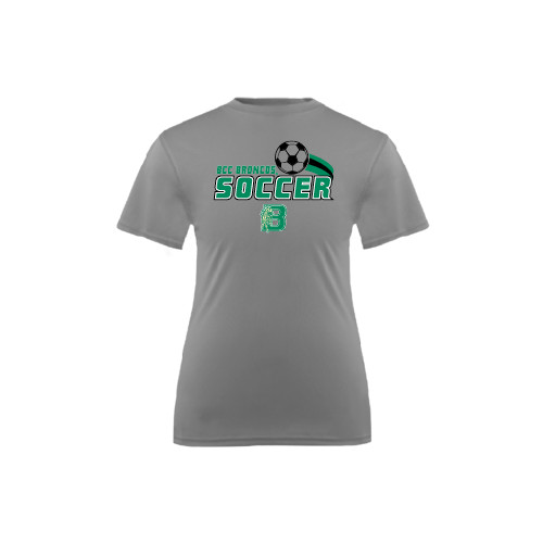 Youth Performance Grey Concrete Tee-Soccer Swoosh