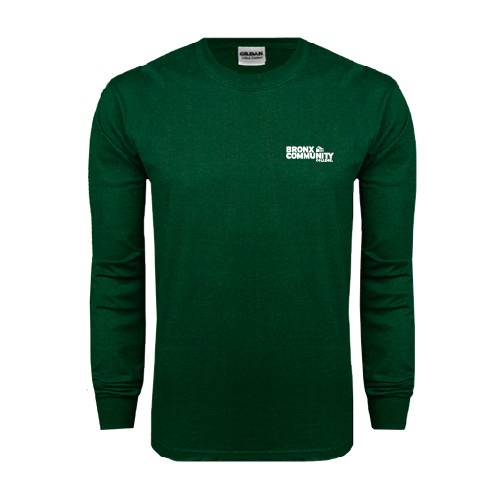 Dark Green Long Sleeve T Shirt-Official Logo