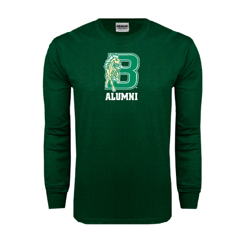 Dark Green Long Sleeve T Shirt-Alumni