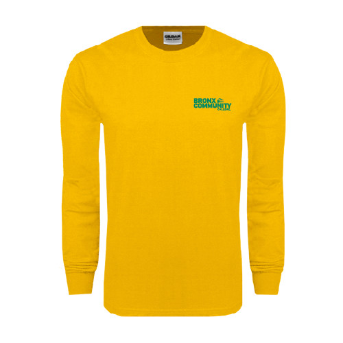 Gold Long Sleeve T Shirt-Official Logo