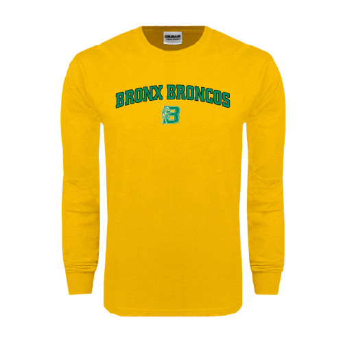 Gold Long Sleeve T Shirt-Bronox Broncos