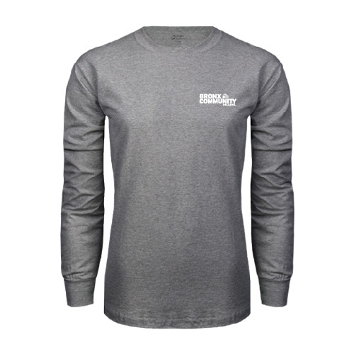 Grey Long Sleeve T Shirt-Official Logo