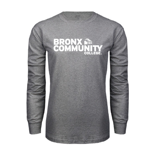 Grey Long Sleeve T Shirt-Official Logo