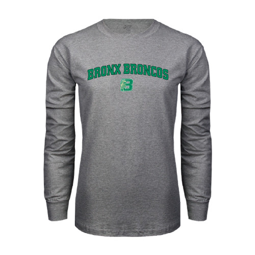 Grey Long Sleeve T Shirt-Bronox Broncos
