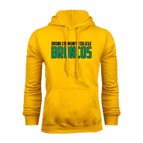 Gold Fleece Hoodie-Bronx Community College Bronocs