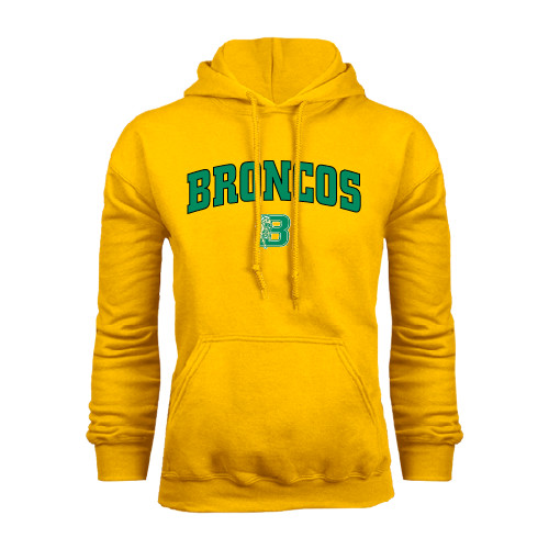Gold Fleece Hoodie-Arched Broncos