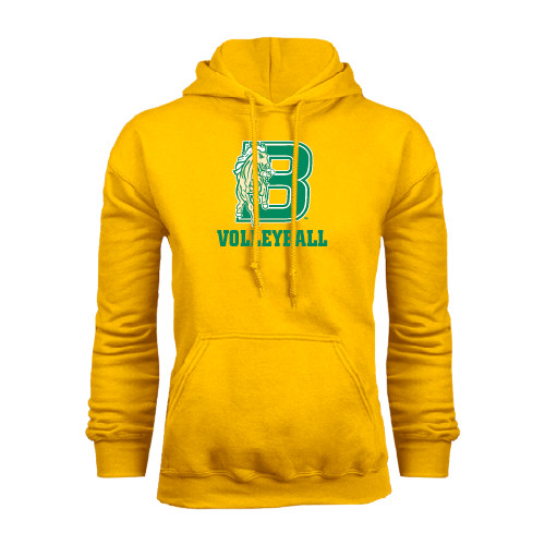 Gold Fleece Hoodie-Volleyball