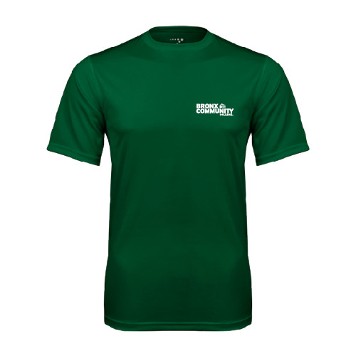 Dark Green Performance Tee-Official Logo