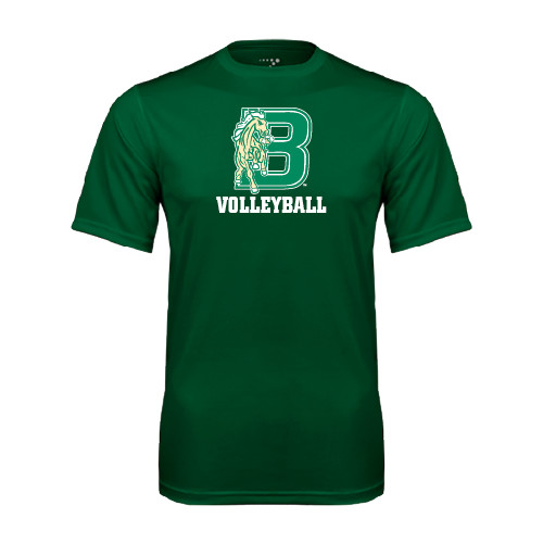 Dark Green Performance Tee-Volleyball