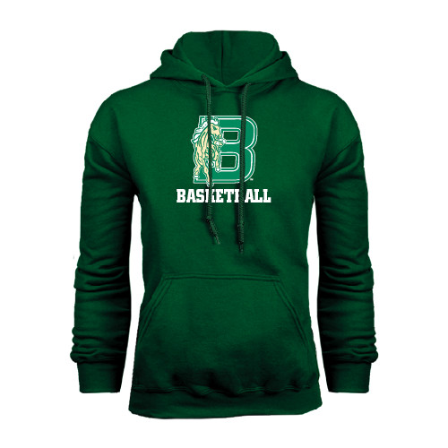 Dark Green Fleece Hood-Basketball