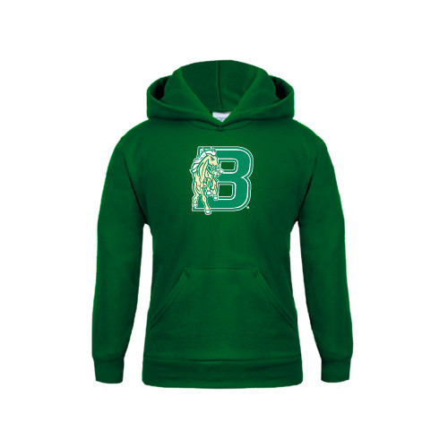 Youth Dark Green Fleece Hoodie-Bronoc