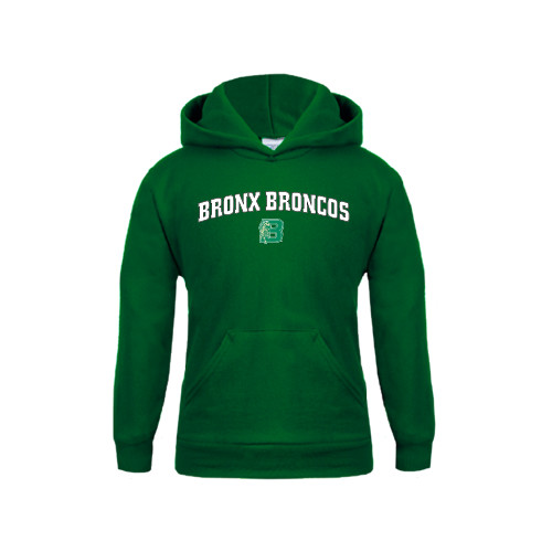 Youth Dark Green Fleece Hoodie-Bronox Broncos