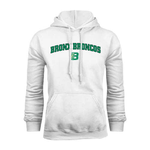 White Fleece Hoodie-Bronox Broncos
