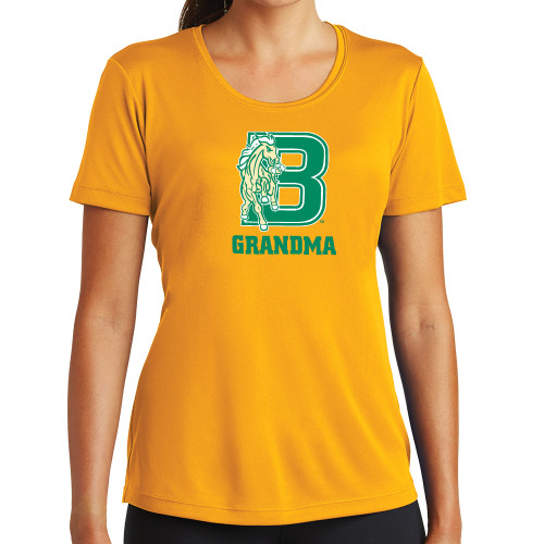 Womens Gold Performance Short Sleeve Tee-Grandma