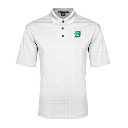 White Performance Fine Jacquard Polo-Bronoc
