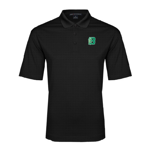 Black Performance Fine Jacquard Polo-Bronoc