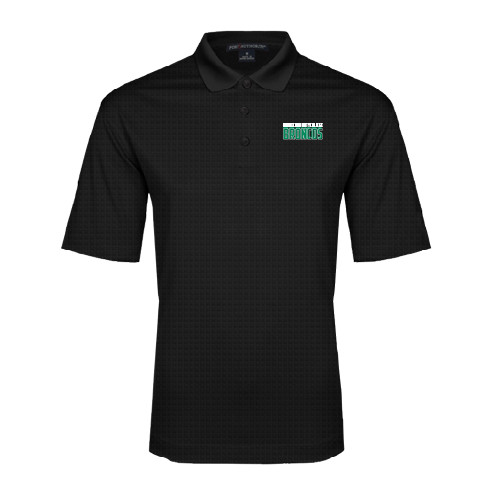 Black Performance Fine Jacquard Polo-Bronx Community College Bronocs