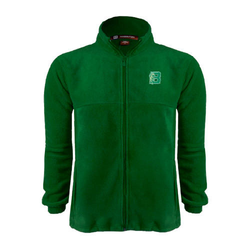 Dark Green Fleece Full Zip Jacket-Bronoc