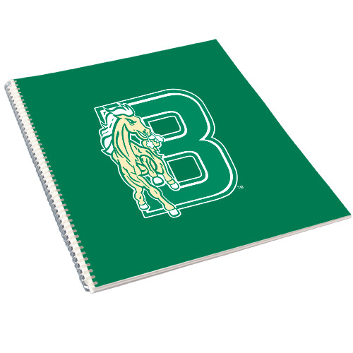 College Spiral Notebook w/Clear Coil-Bronoc