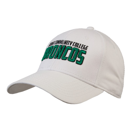 White Structured Adjustable Pro Style Hat-Bronx Community College Bronocs