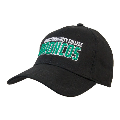 Black Structured Adjustable Pro Style Hat-Bronx Community College Bronocs