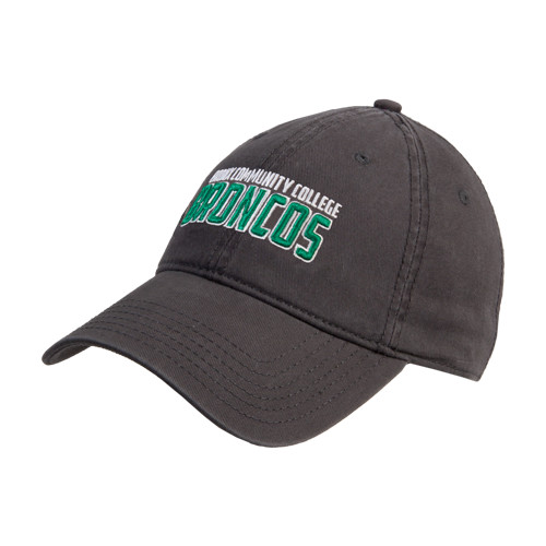 Charcoal Unstructured Adjustable Low Profile Hat-Bronx Community College Bronocs