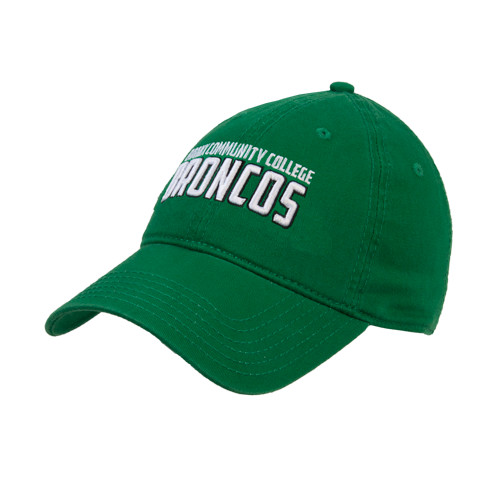 Kelly Green Unstructured Adjustable Low Profile Hat-Bronx Community College Bronocs