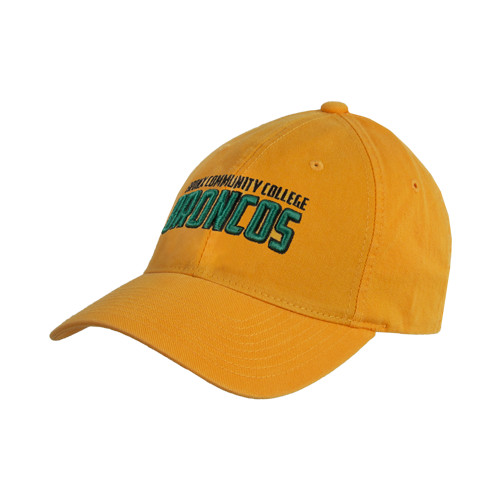 Gold Unstructured Adjustable Low Profile Hat-Bronx Community College Bronocs