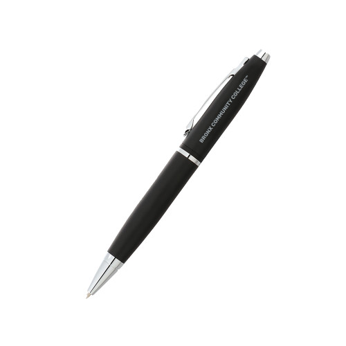 Cross Calais Matte Black Ballpoint Pen-Bronx Community College Flat Engraved