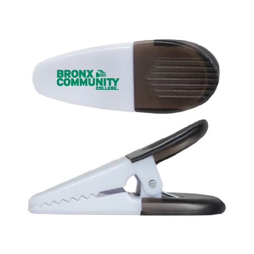 White Crocodile Clip/Magnet-Official Logo