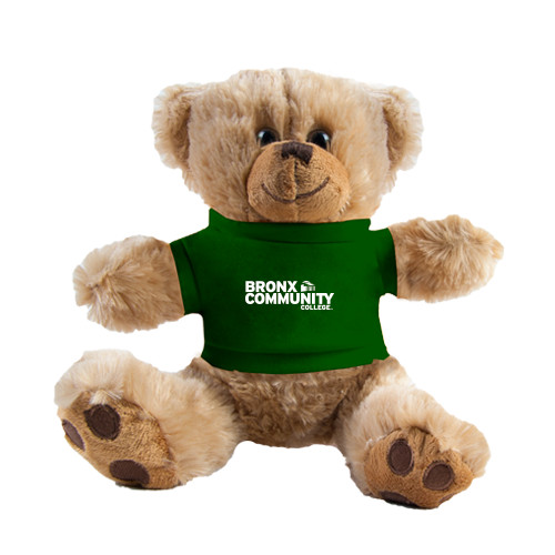 Plush Big Paw 8 1/2 inch Brown Bear w/Dark Green Shirt-Official Logo