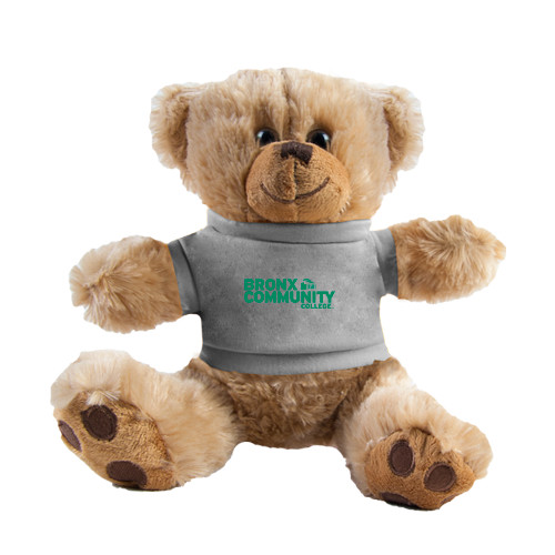 Plush Big Paw 8 1/2 inch Brown Bear w/Grey Shirt-Official Logo