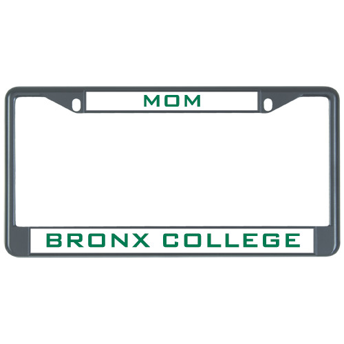 Mom Metal License Plate Frame in Black-Mom