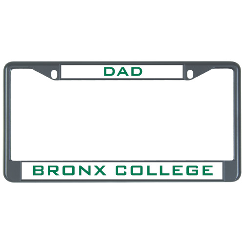 Dad Metal License Plate Frame in Black-Dad