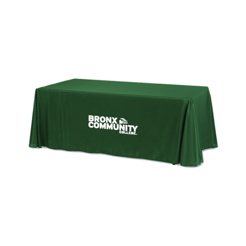 Dark Green 6 foot Table Throw-Official Logo