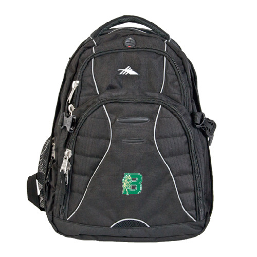 High Sierra Black Swerve Computer Backpack-Bronoc