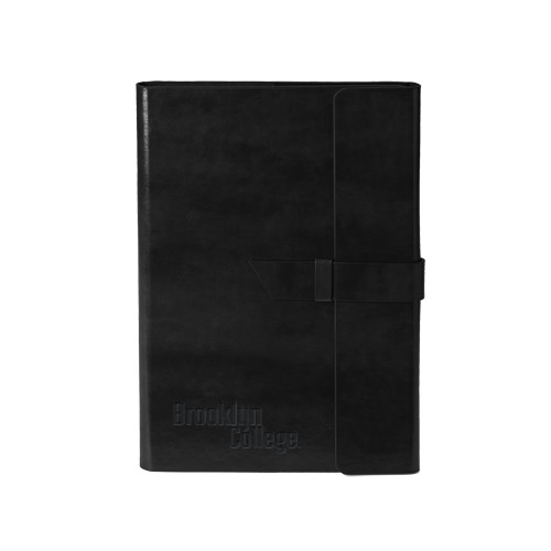 Fabrizio Junior Black Portfolio w/Loop Closure-Brooklyn College Engraved