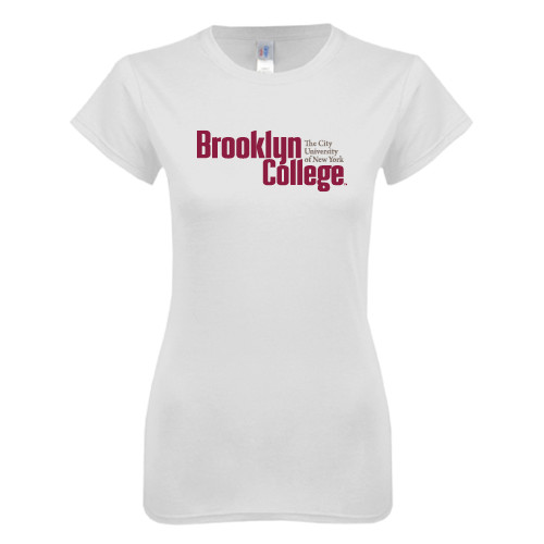 Next Level Womens White Boyfriend Tee-Official Logo