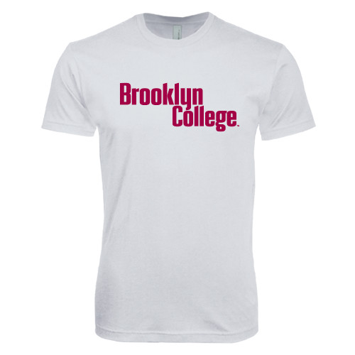 Next Level White SoftStyle T Shirt-Brooklyn College