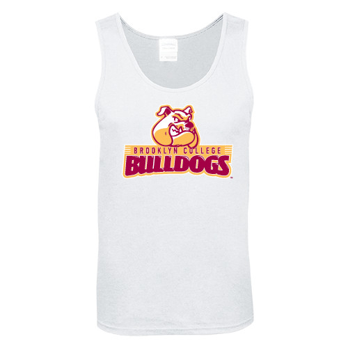 White Tank Top-Brooklyn College Athletic Mark
