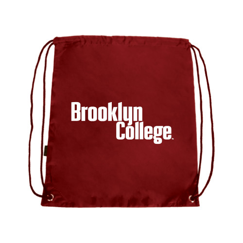 Cardinal Drawstring Backpack-Brooklyn College