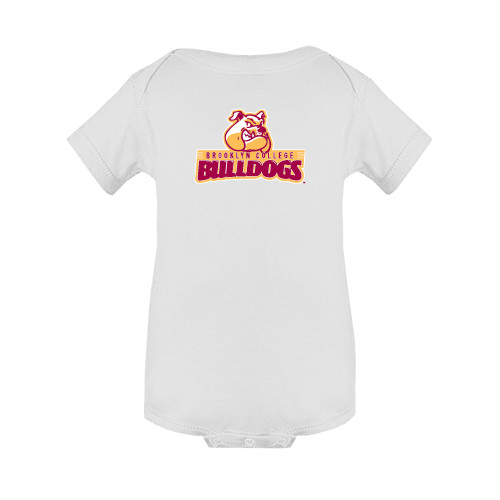 White Infant Onesie-Brooklyn College Athletic Mark